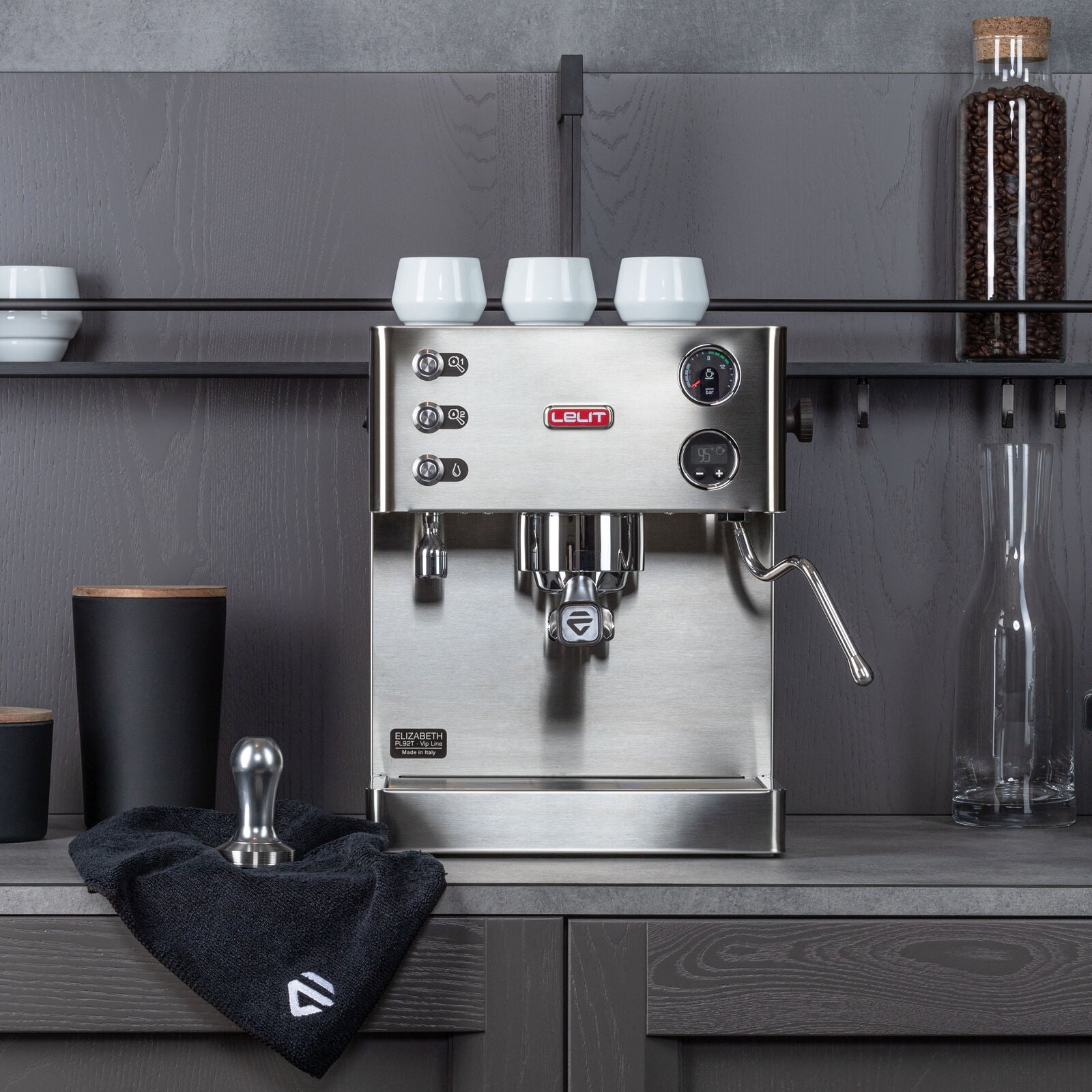 Lelit Elizabeth Espresso machine Brushed Stainless Steel