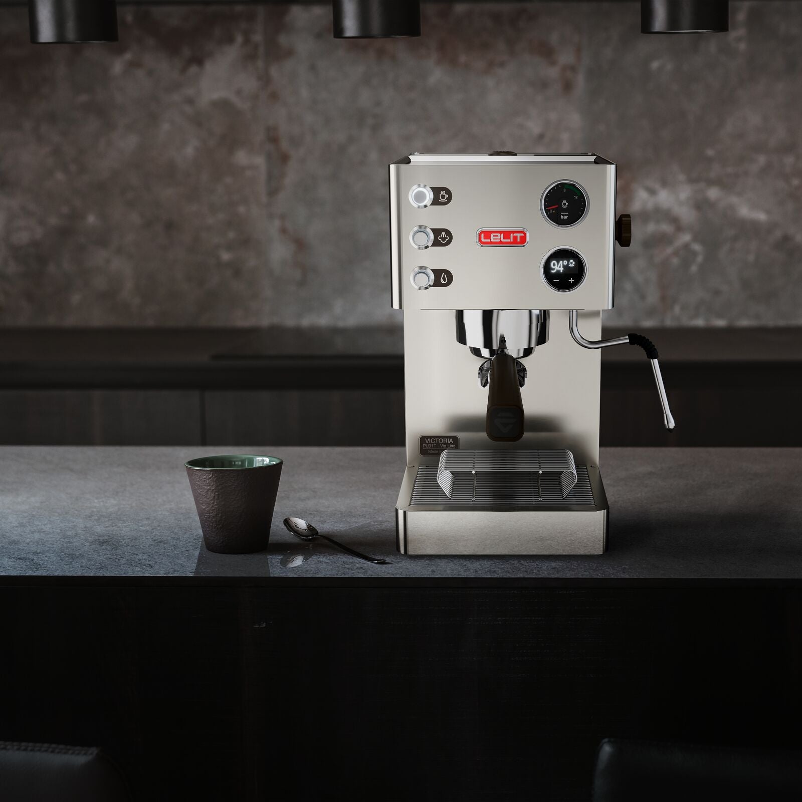 Lelit Victoria Espresso machine Brushed Stainless Steel