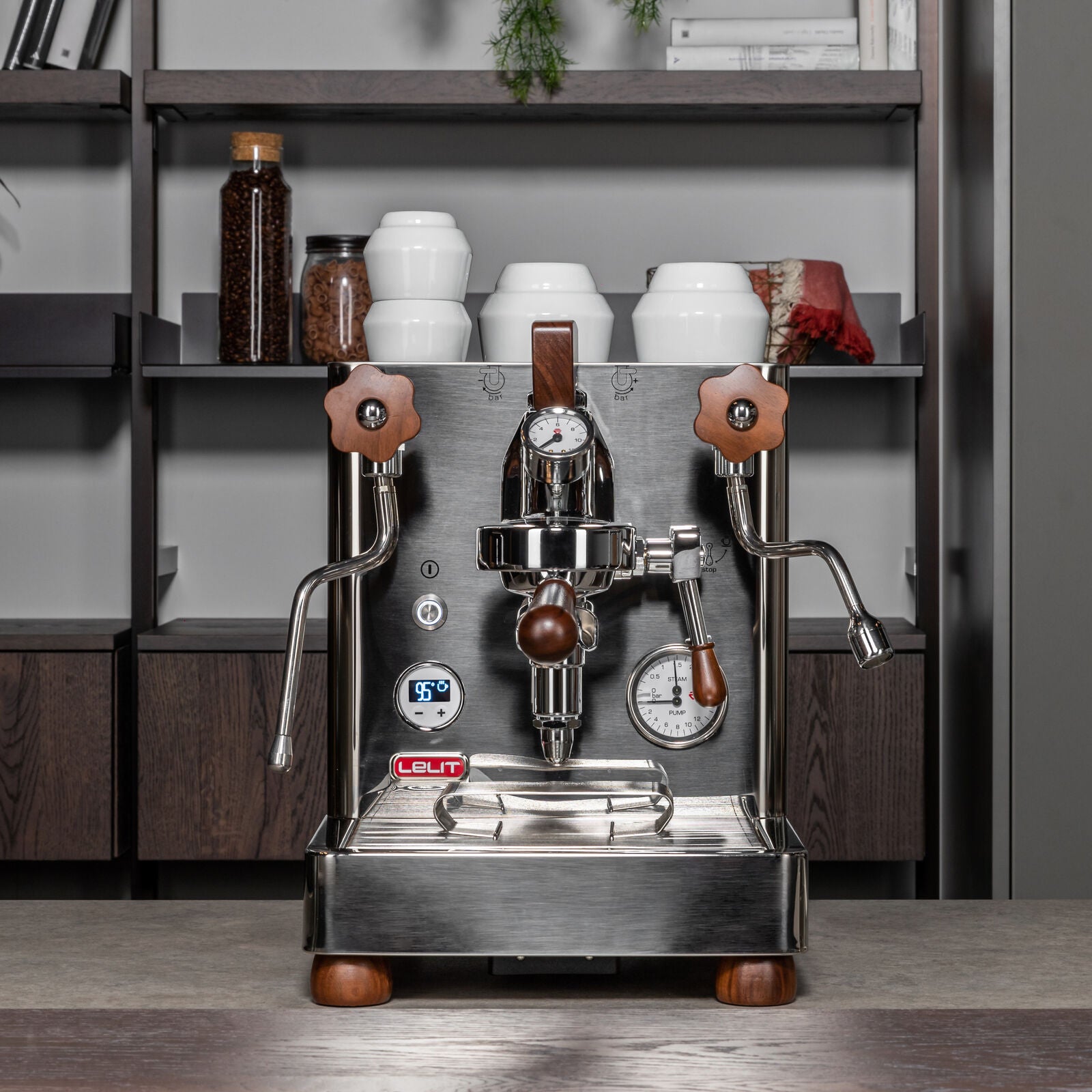Lelit Bianca - PL162T-EU Espresso machine Brushed Stainless Steel