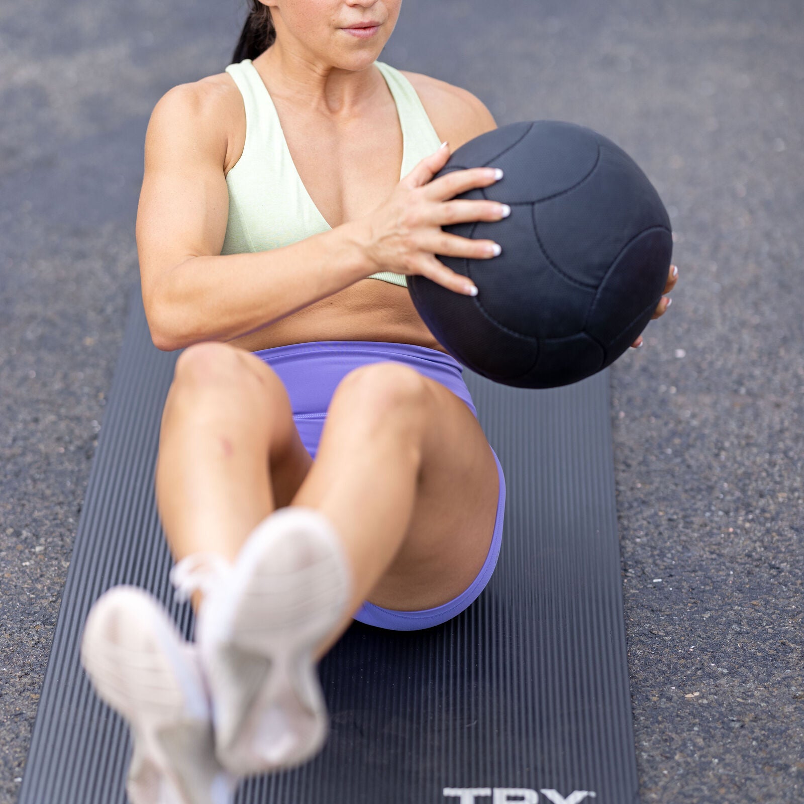 TRX HexGrip, 25 cm, 4 kg Medicine ball Black