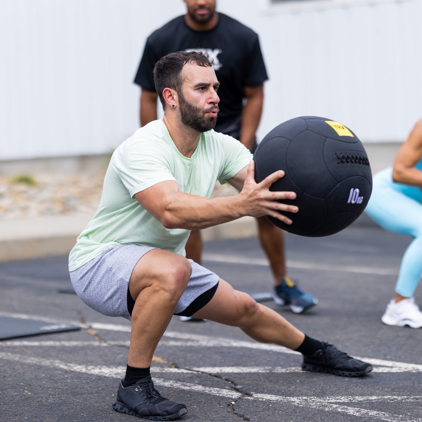 TRX HexGrip, 35 cm, 12 kg Medicine ball Black