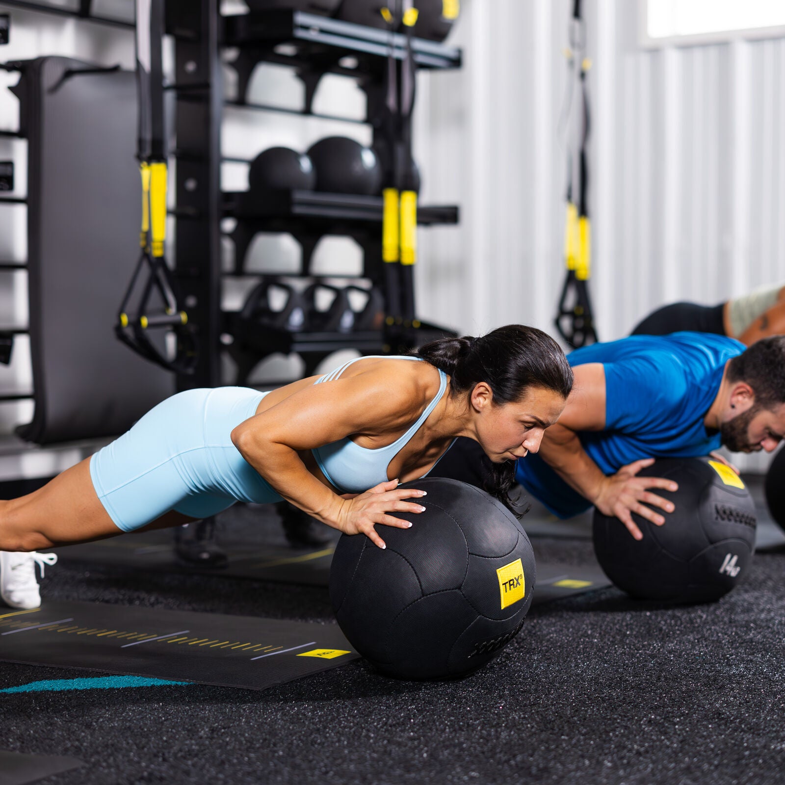 TRX HexGrip, 35 cm, 16 kg Medicine ball Black