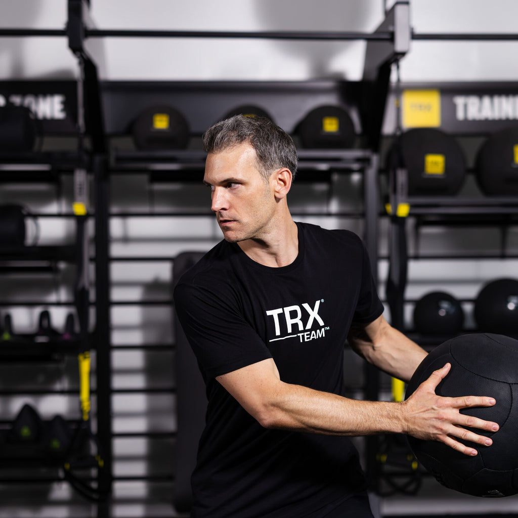 TRX HexGrip, 35 cm, 6 kg Medicine ball Black