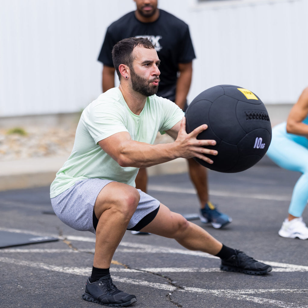 TRX HexGrip, 35 cm, 6 kg Medicine ball Black