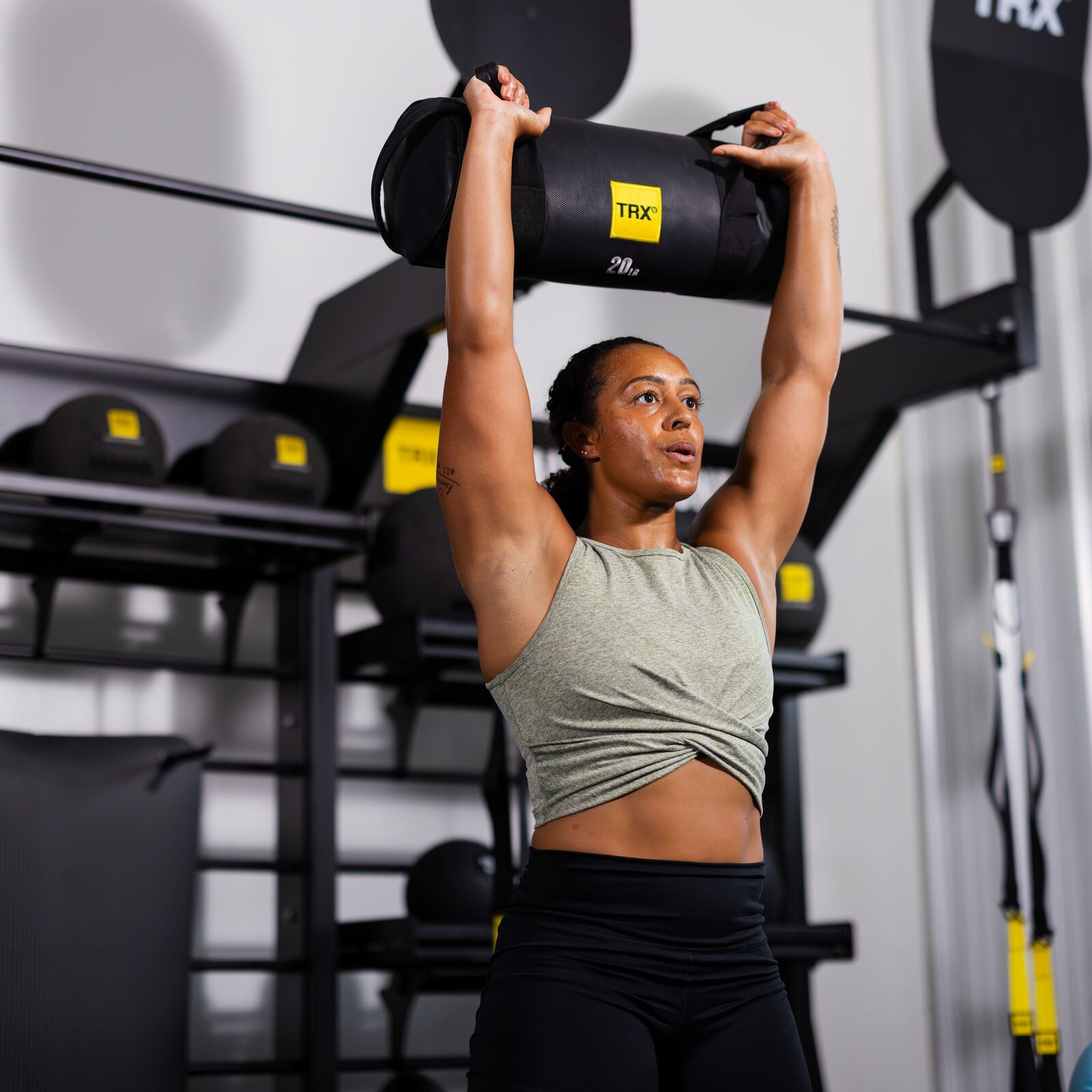 TRX HexGrip 15 kg Sandbag and Powerbag Black