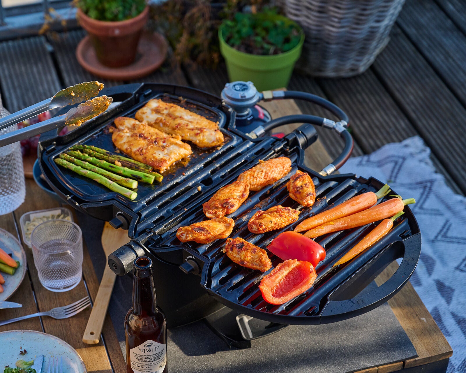 NomadiQ Grill plate Black