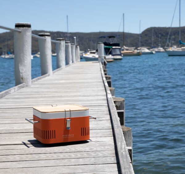 Everdure Cube Charcoal BBQ Orange