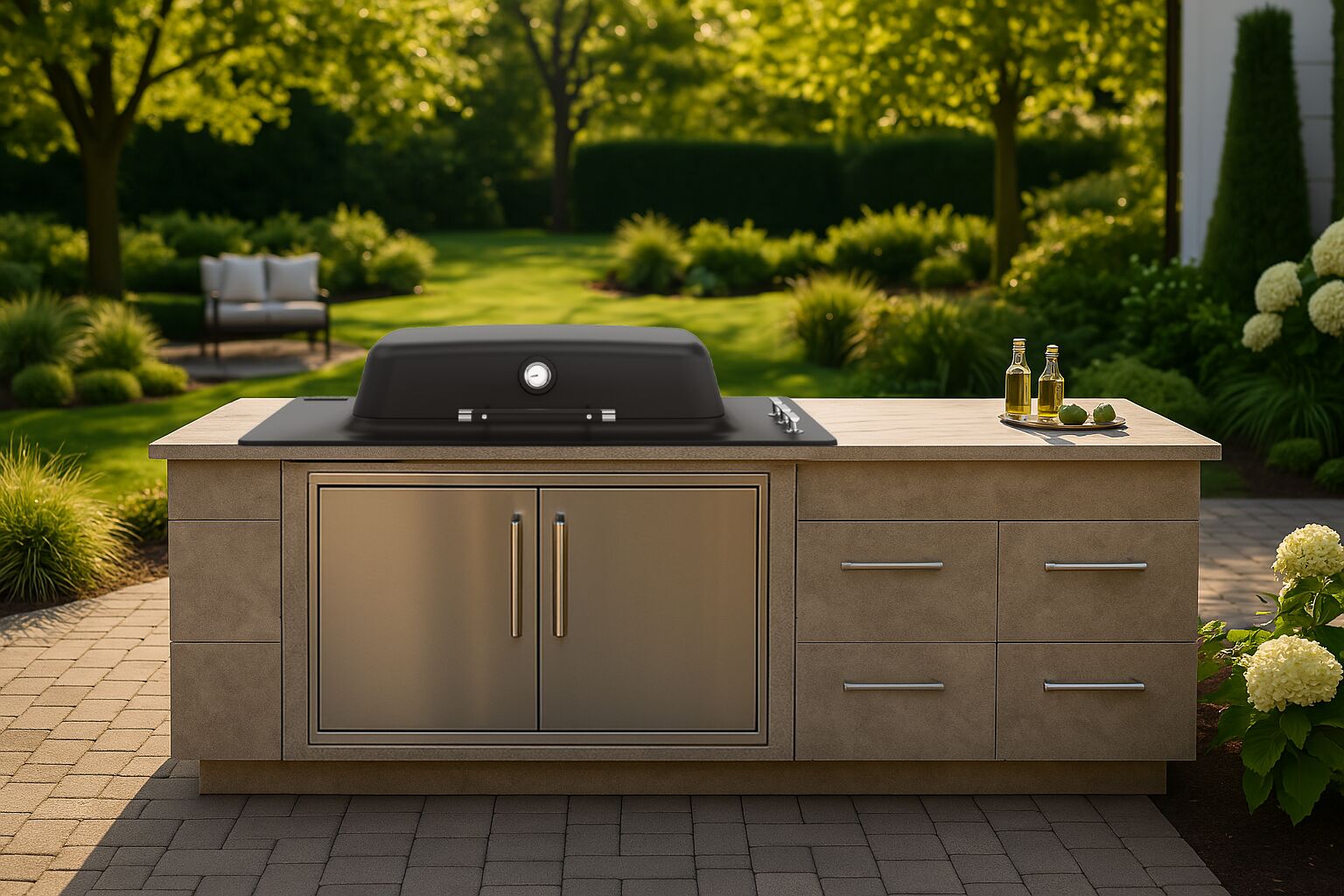 Everdure Seabreeze Built-in Furnace EU BBQ Module Black