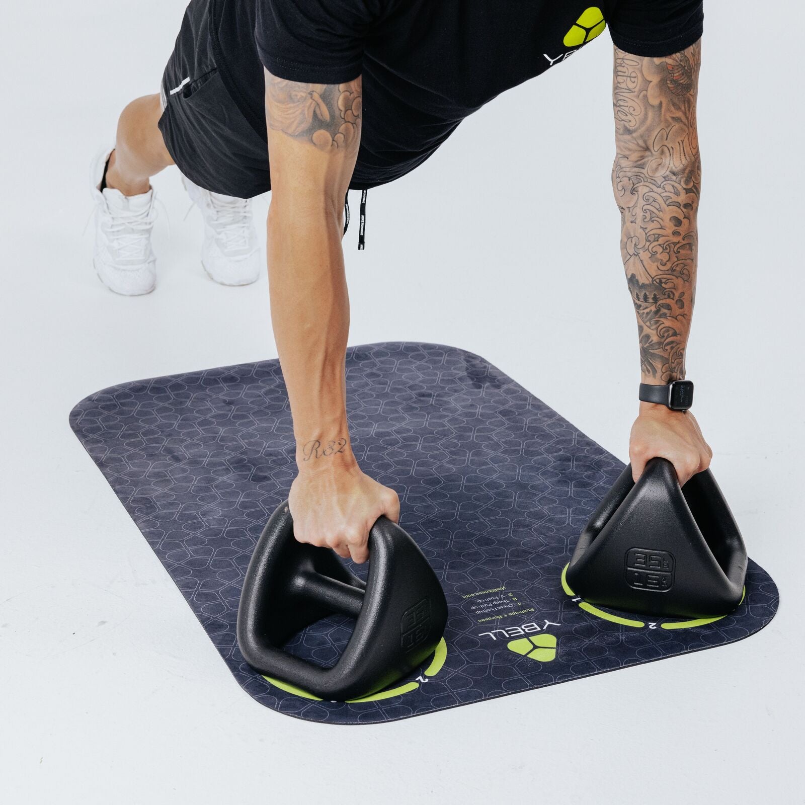 TRX Ybell Exercise Mat non branded Training mat Black