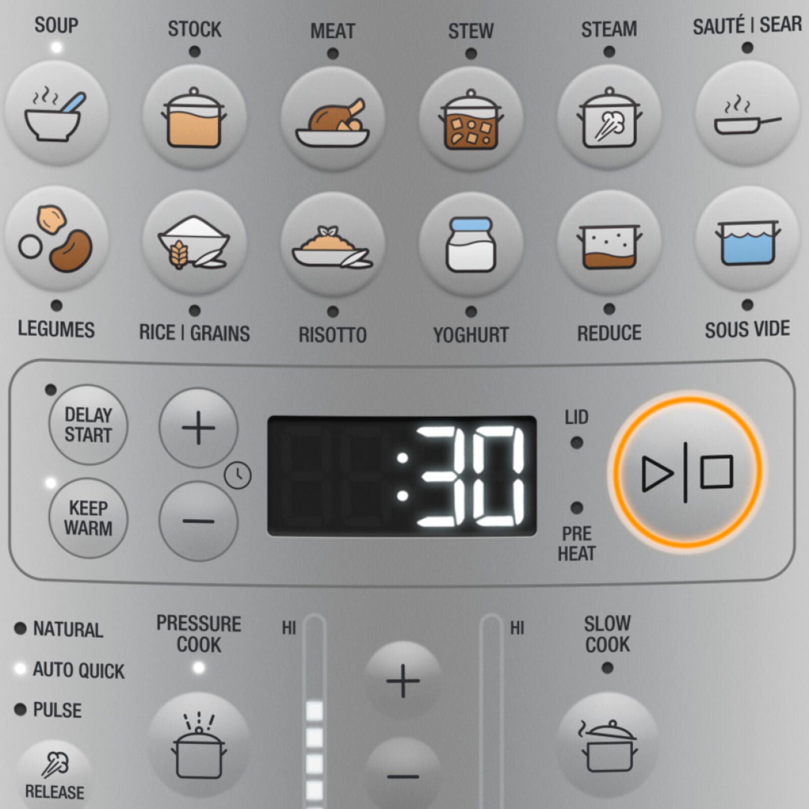 Sage SPR680BSS Pressure cooker Brushed steel