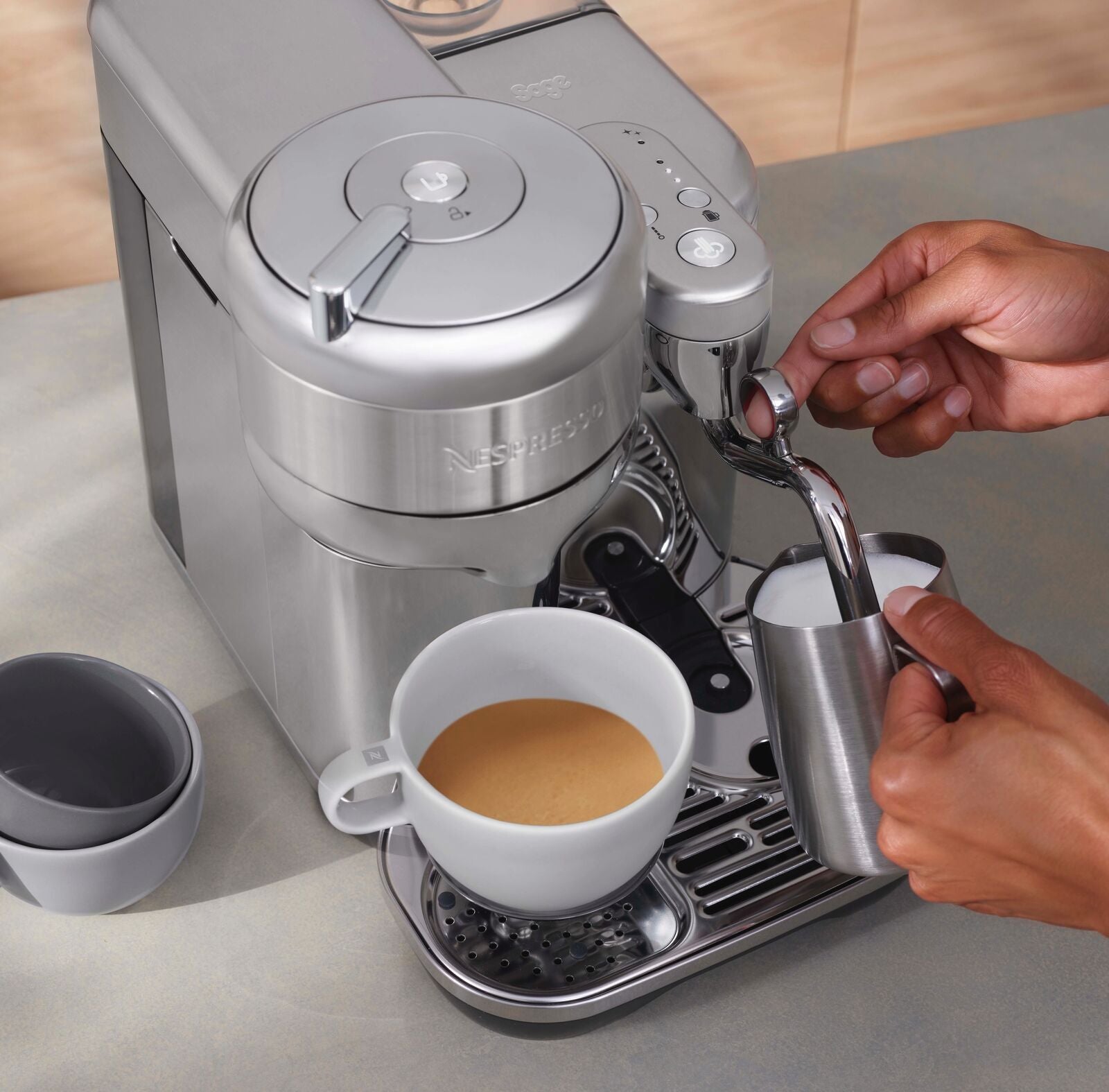 Sage SVE850BSS Capsule machine Brushed Stainless Steel
