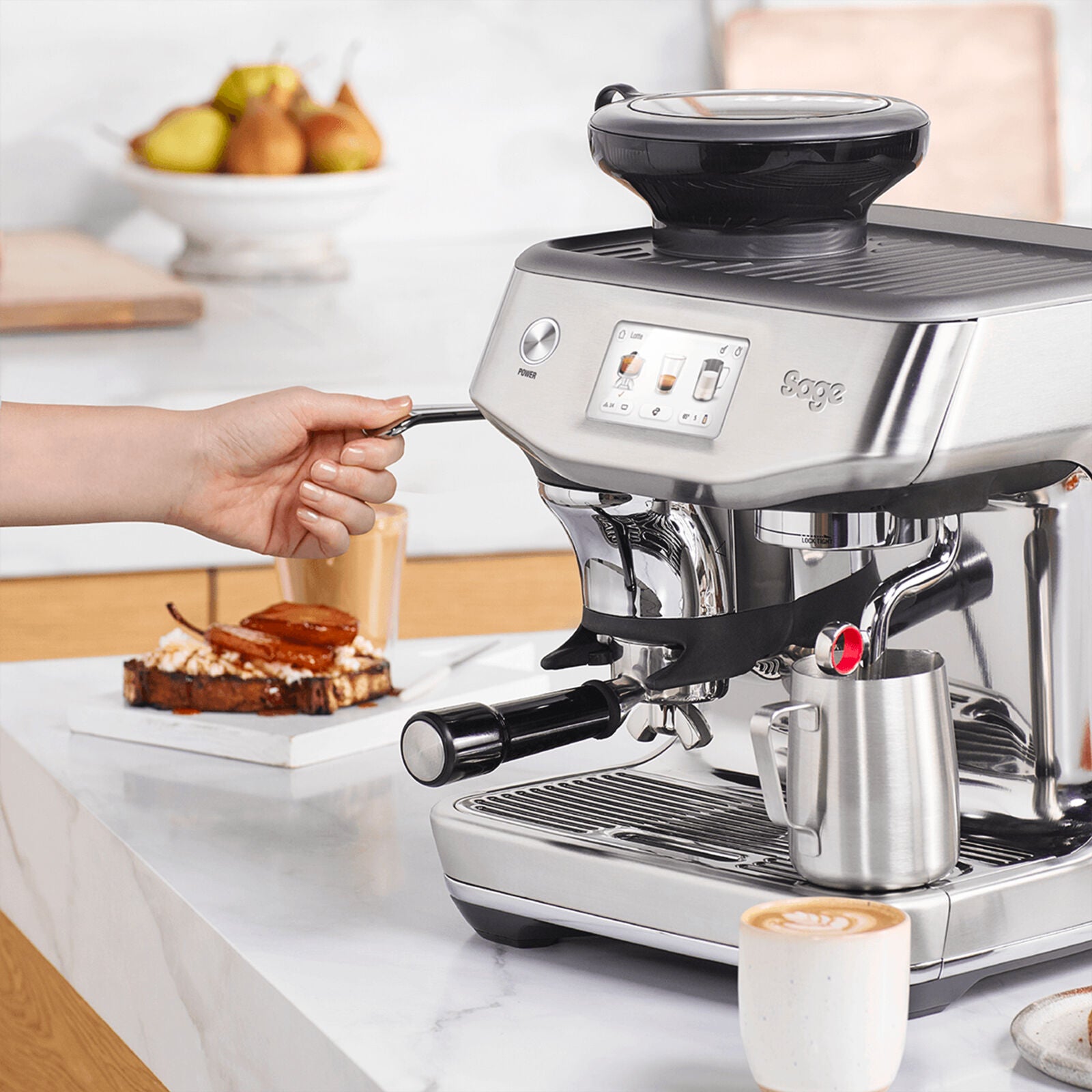 Sage SES881BSS Espresso machine Stainless steel