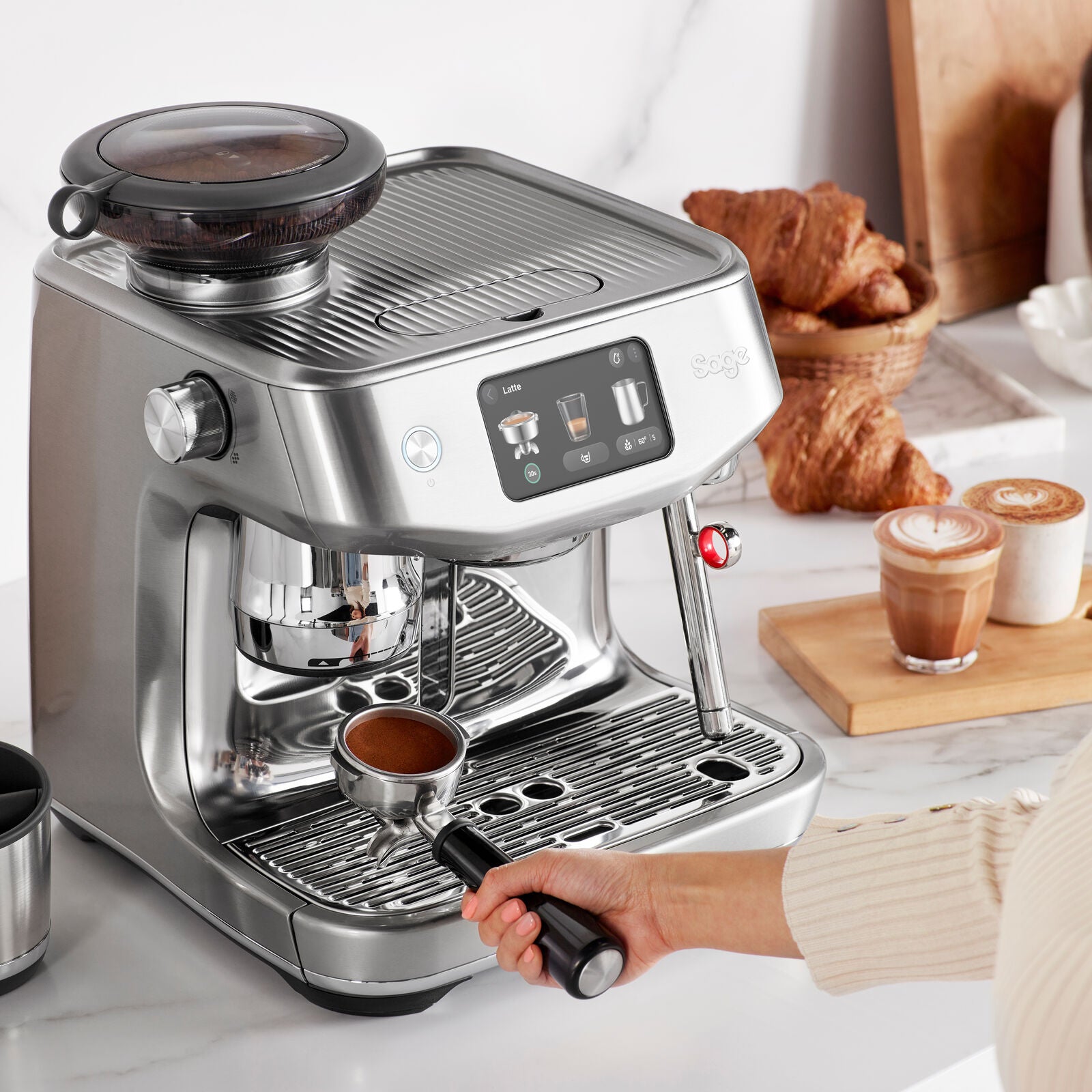 Sage SES985BSS Espresso machine Brushed Stainless Steel