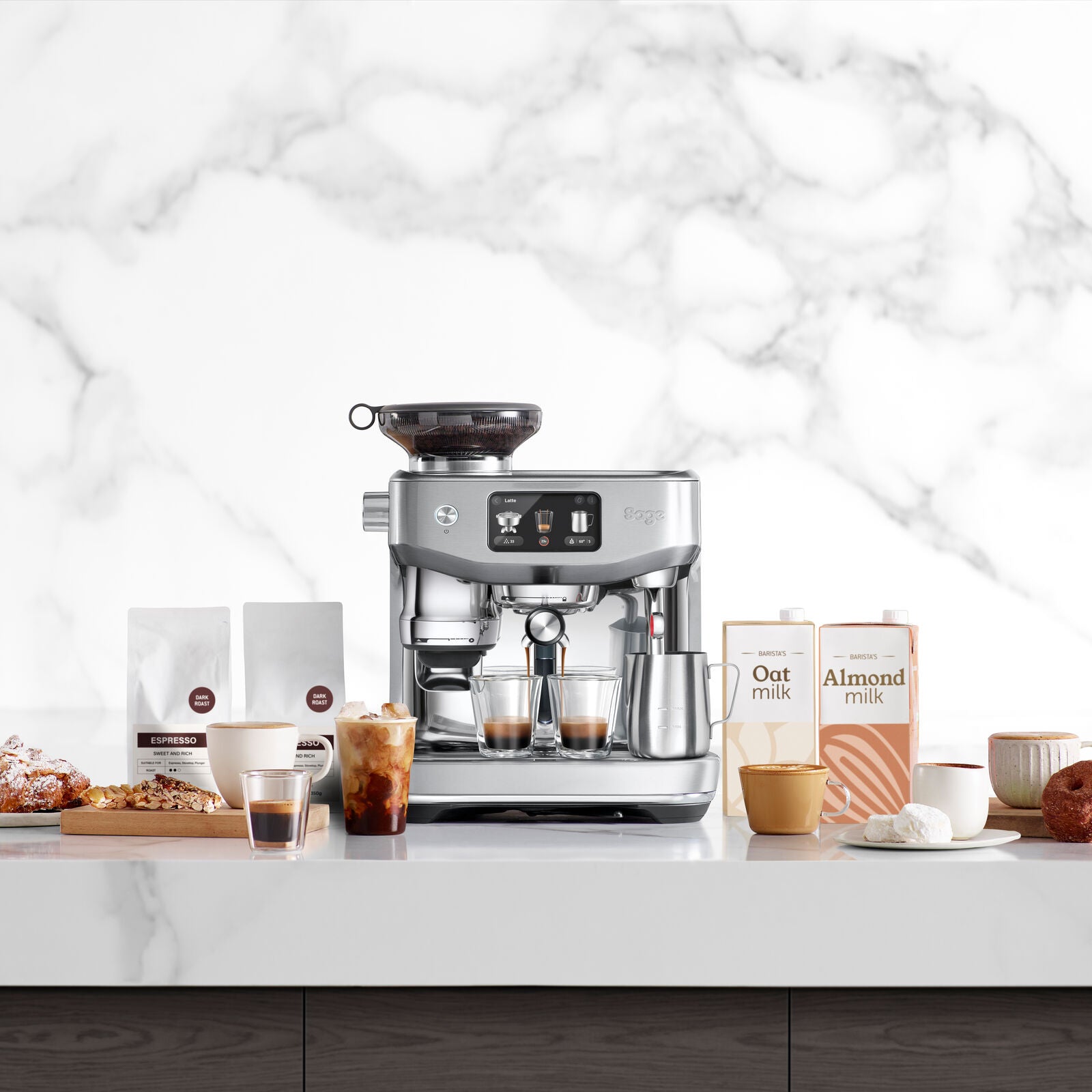 Sage SES985BSS Espresso machine Brushed Stainless Steel