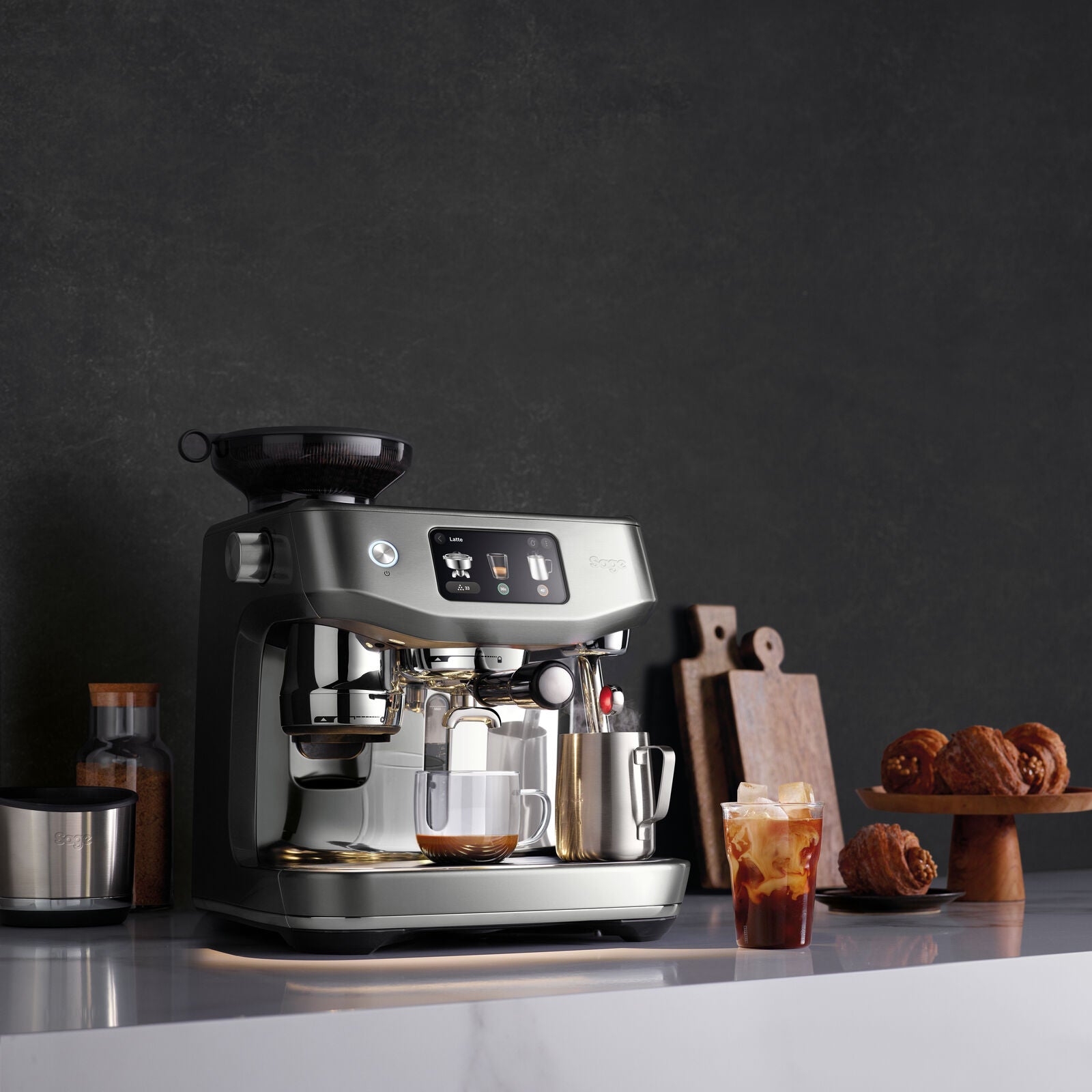 Sage SES985BSS Espresso machine Brushed Stainless Steel