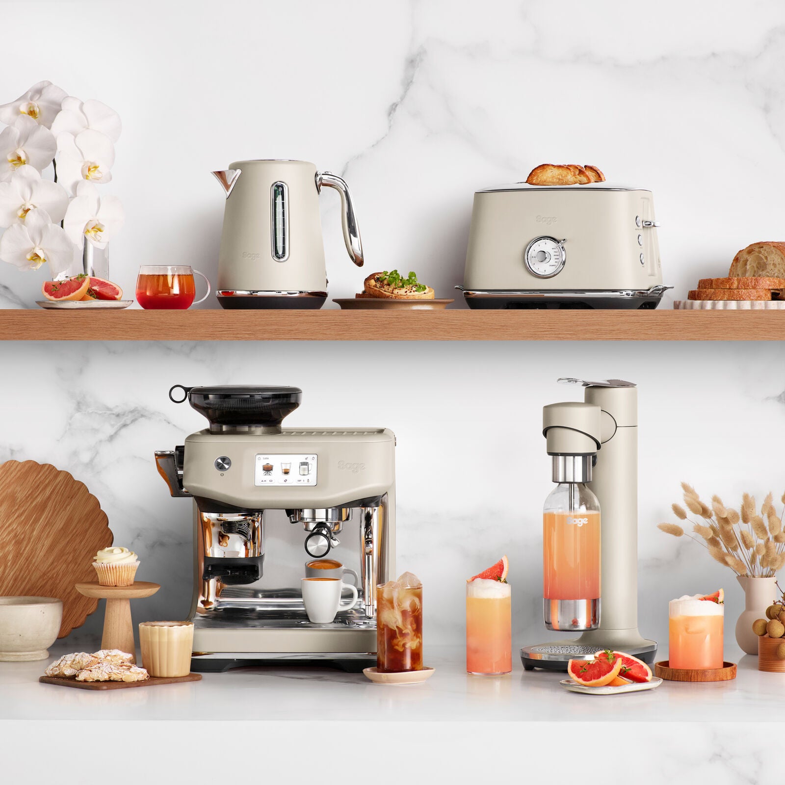 Sage STA735ALM Select Luxe Toaster Almond Nougat