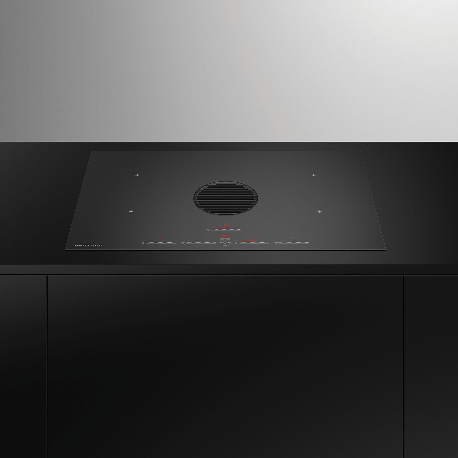 Fisher & Paykel CID834DTB4 Hood in hob Black