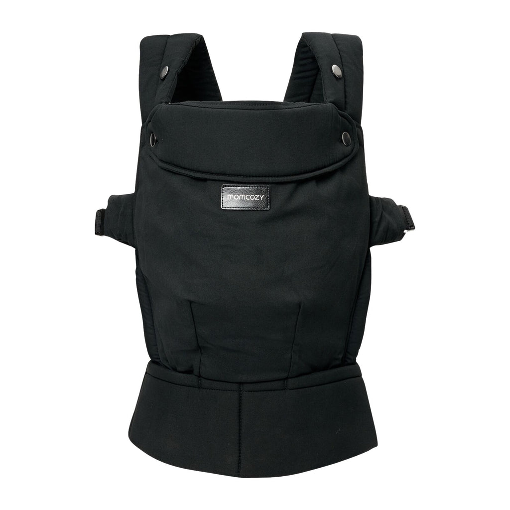 Momcozy PureHug Cotton Soft Structured Carrier Black
