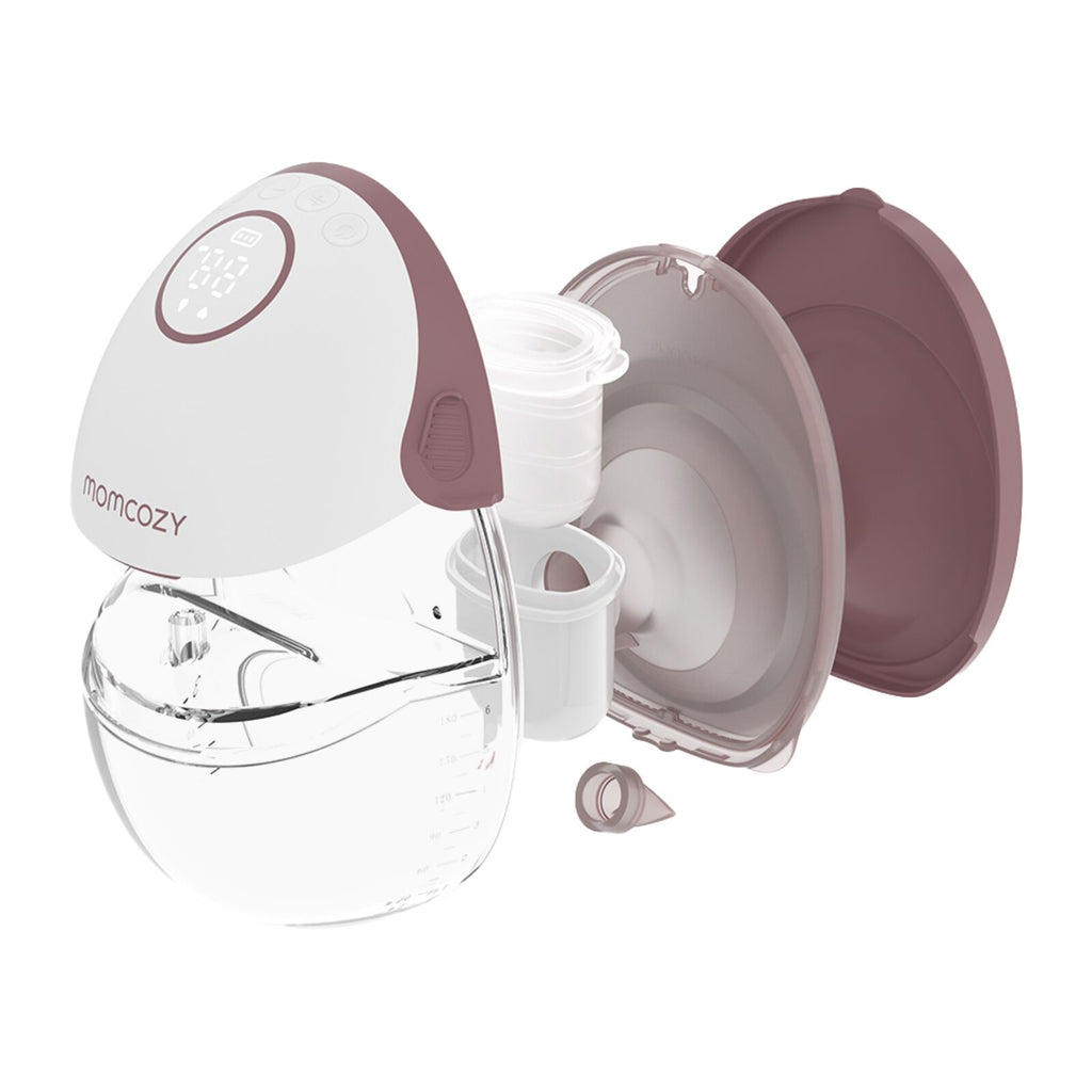 Momcozy M6 Single Pack Wearable Breast Pump Red