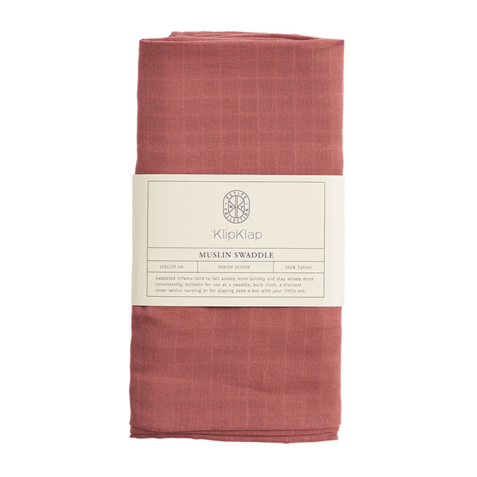 By KlipKlap Swaddle Old Rose