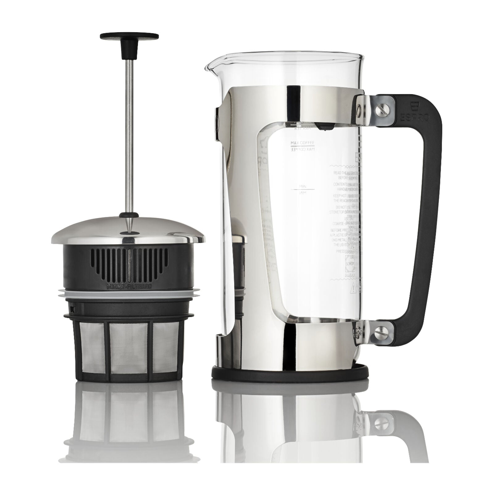 Espro P5 1232C French press coffee maker Alu