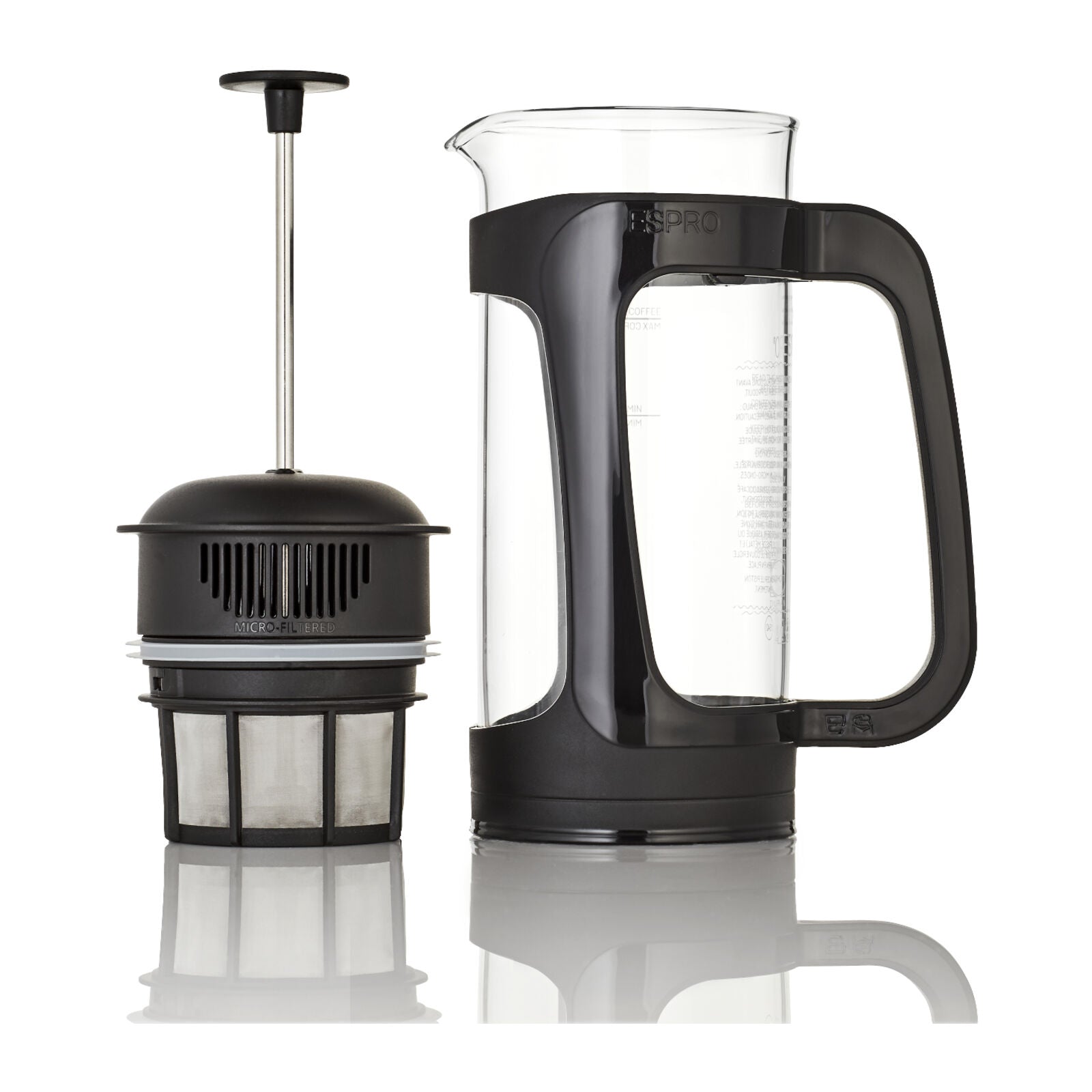 Espro P3 1418C-BK French press coffee maker Glass
