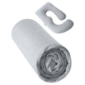 Momcozy U Shaped Cooling Fabric Pregnancy Pillow Light Grey