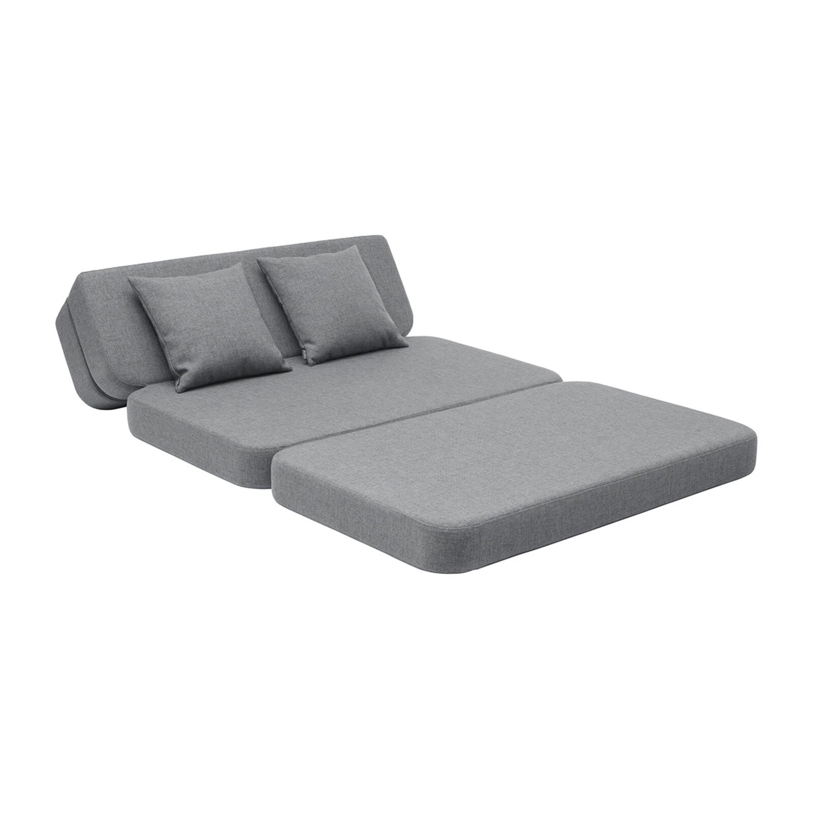 By KlipKlap KK 3 Vouwbank 120 cm Blauw Grijs w. Grijs