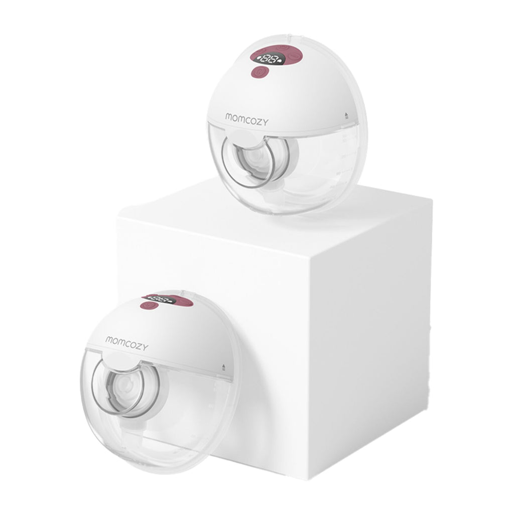 Momcozy M5 Double Packs Wearable Breast Pump Red