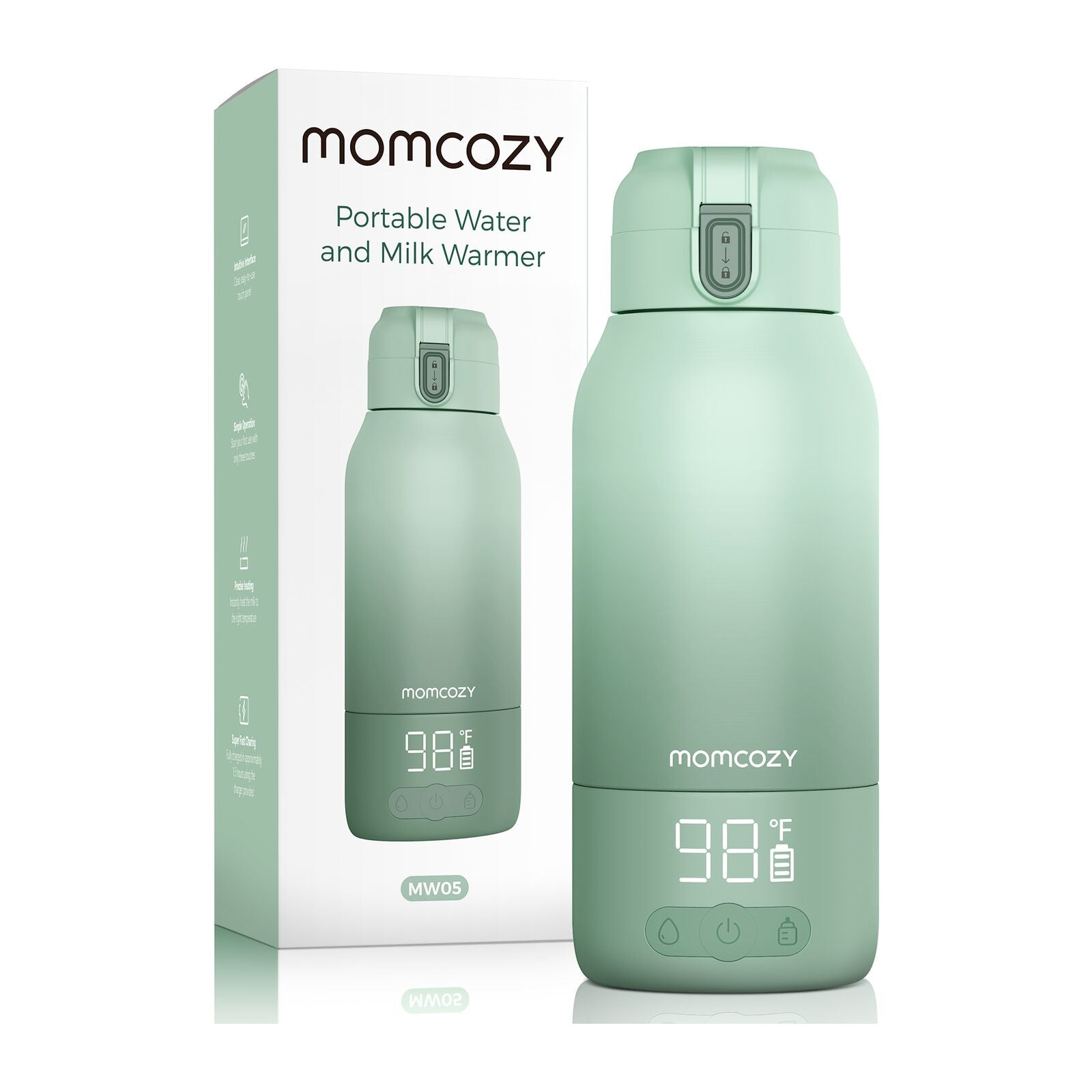 Momcozy Portable Breast Milk & Water Warmer for Travel Bottle Warmer