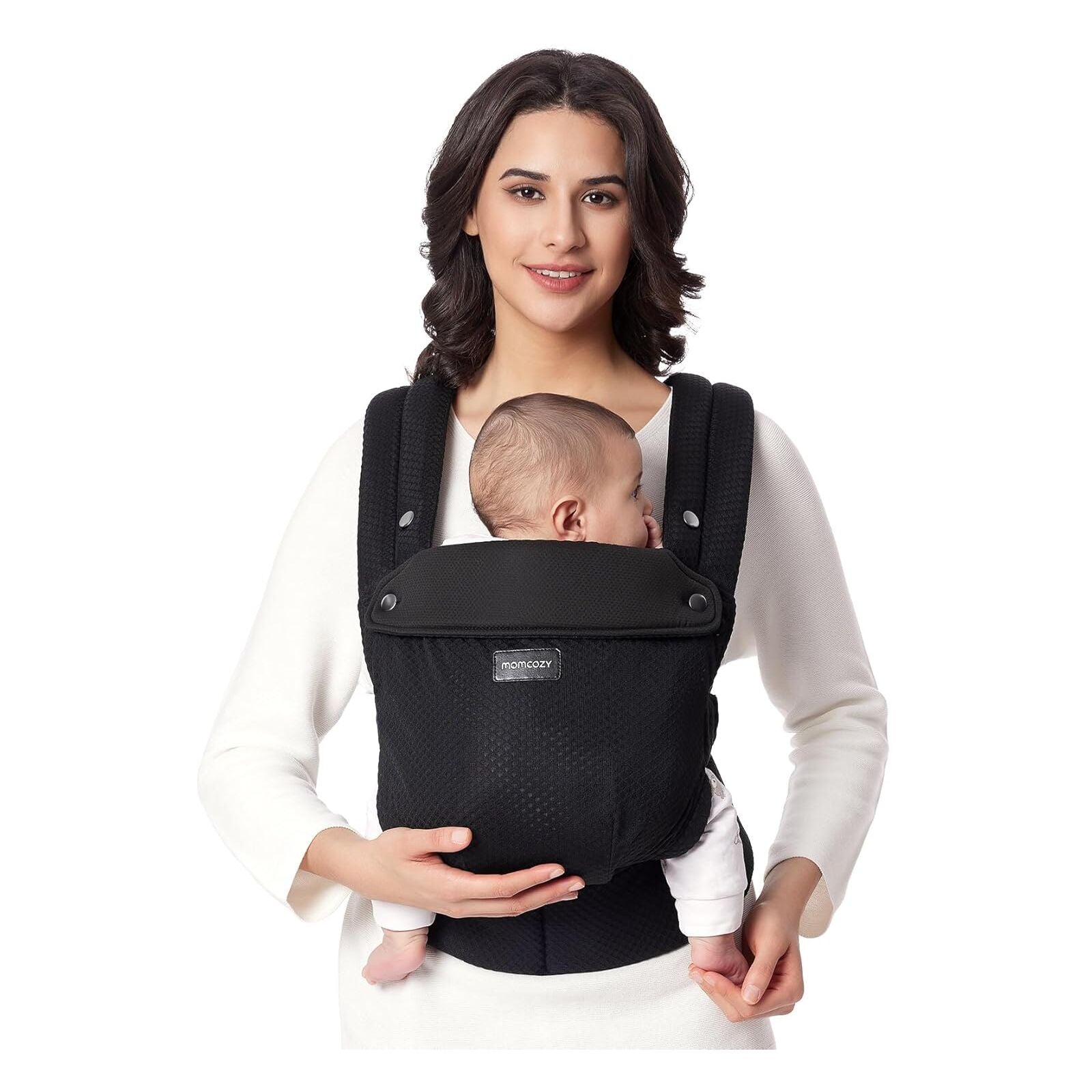 Momcozy Baby Carrier Air Mesh Hip Seat Carrier Black