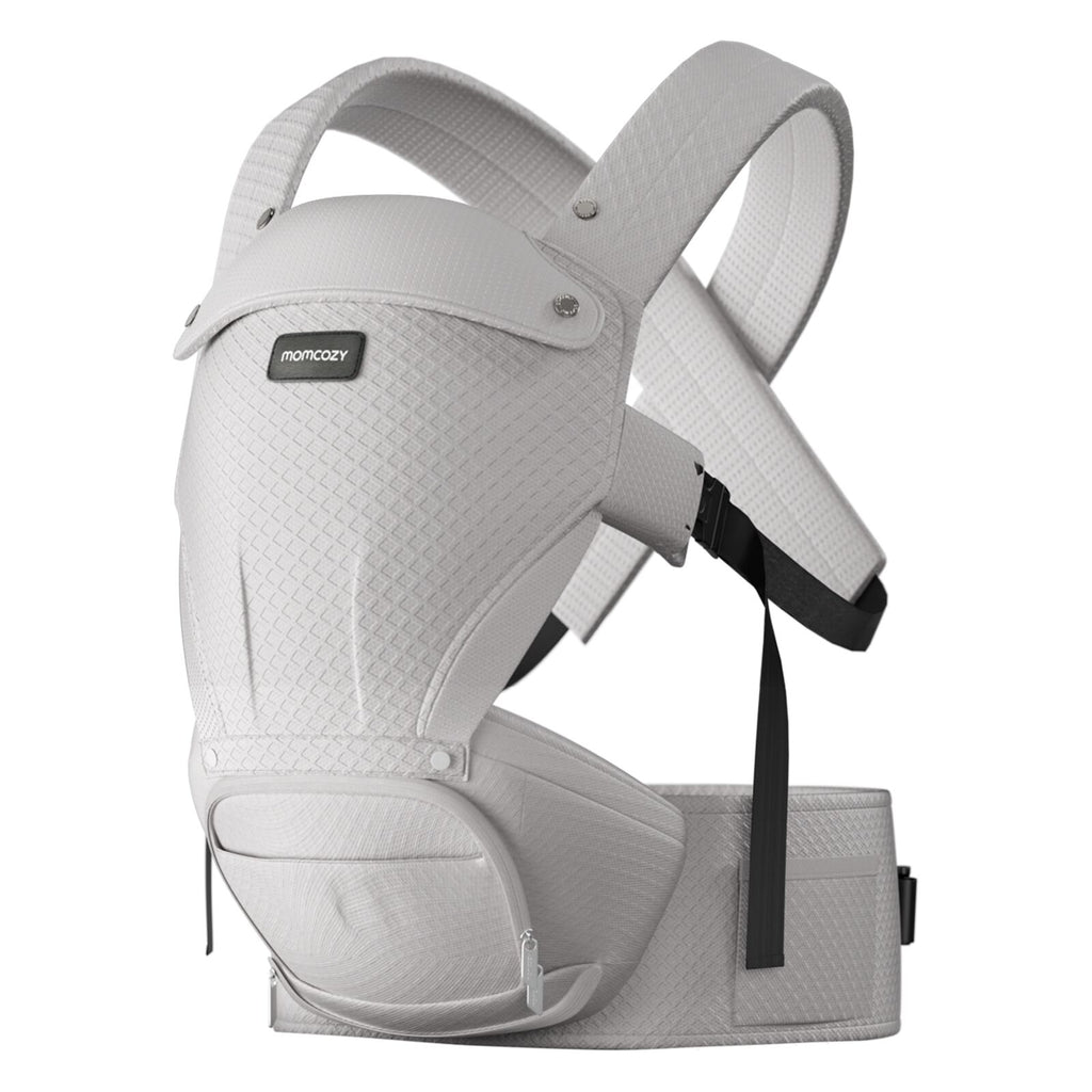 Momcozy Baby Carrier Air Mesh Hip Seat Carrier Grey