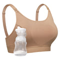 Momcozy YN08 2XL Hands-Free Pumping Bra Natural