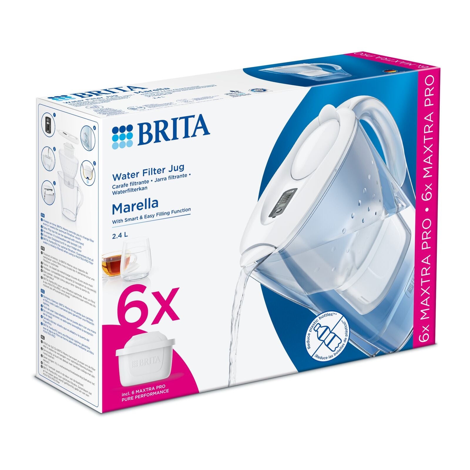 Brita Marella + 6 MXPro Bundle White