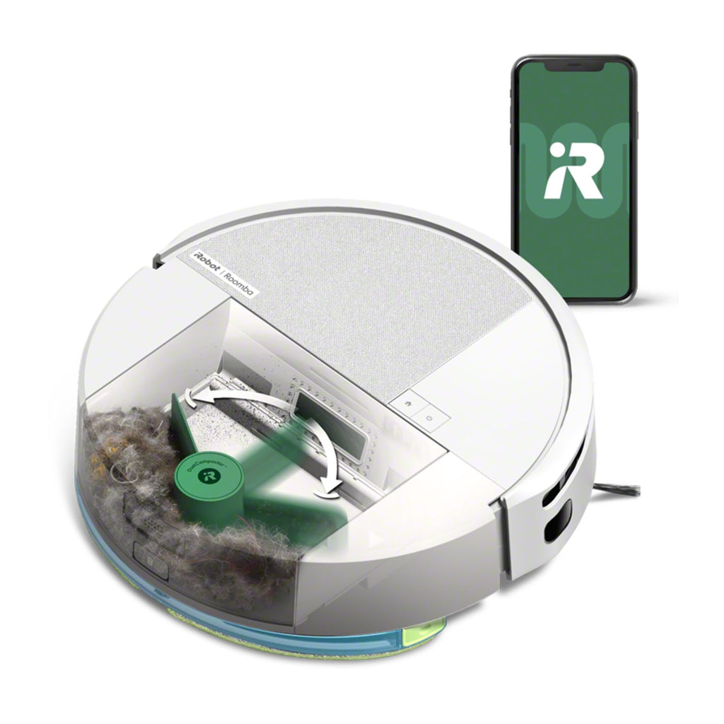 iRobot Roomba Combo 205 AutoCompact Robotic Vacuum Cleaner White