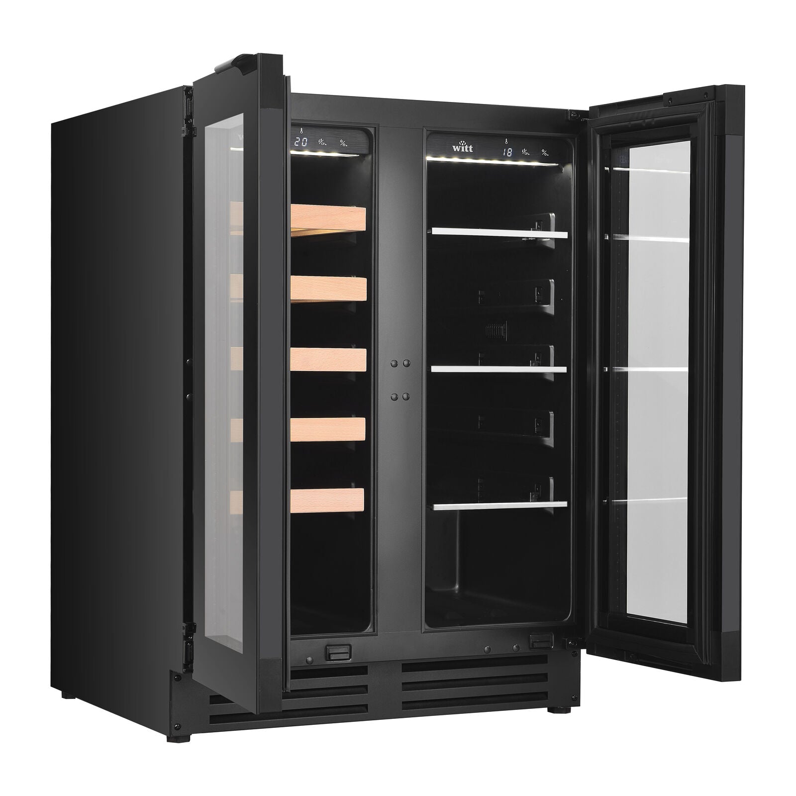 Witt WCBC6082-2BG Tabletop wine cabinet Black