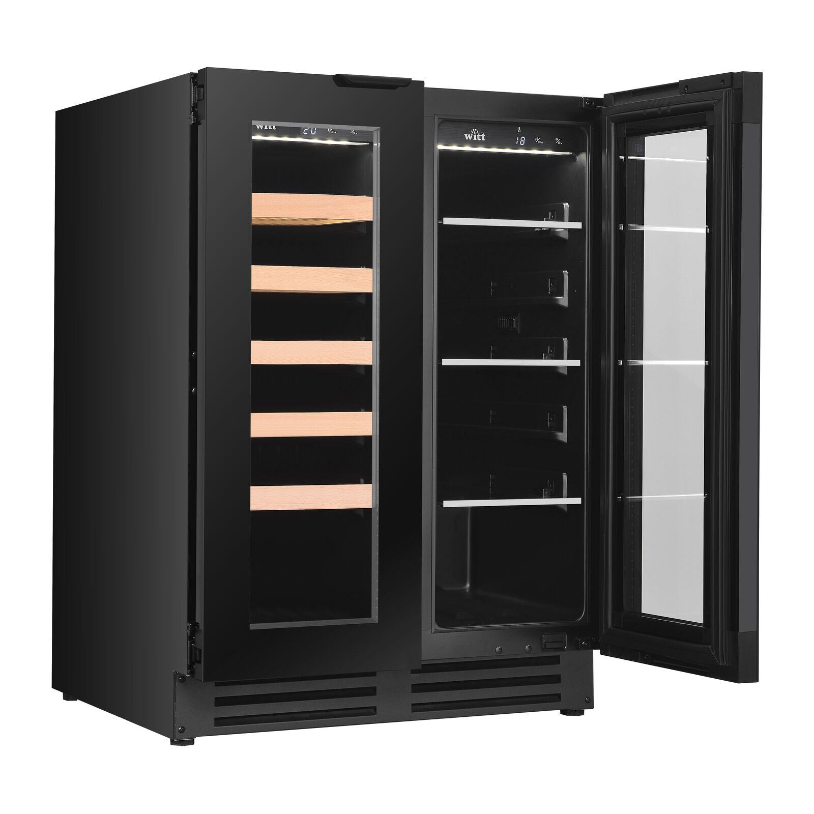 Witt WCBC6082-2BG Tabletop wine cabinet Black