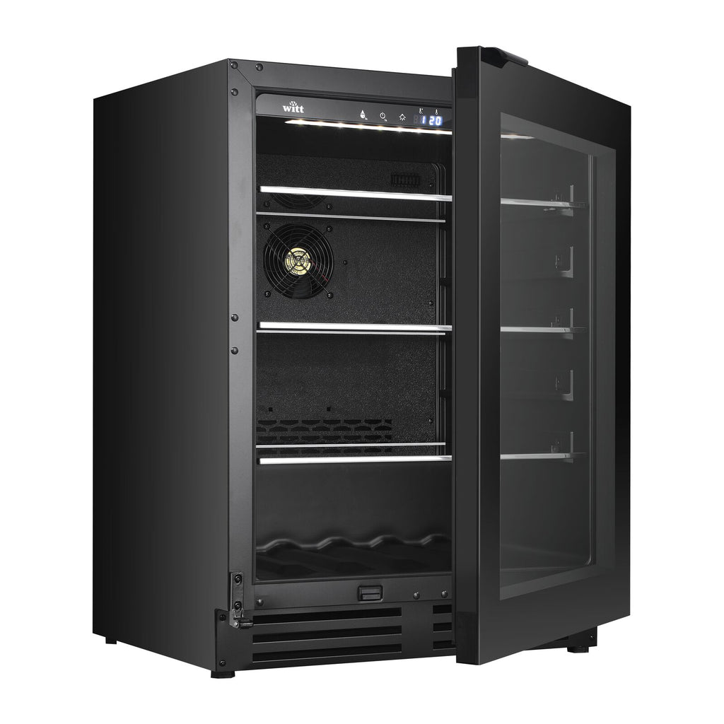 Witt BC6082-1BG Tabletop wine cabinet Black