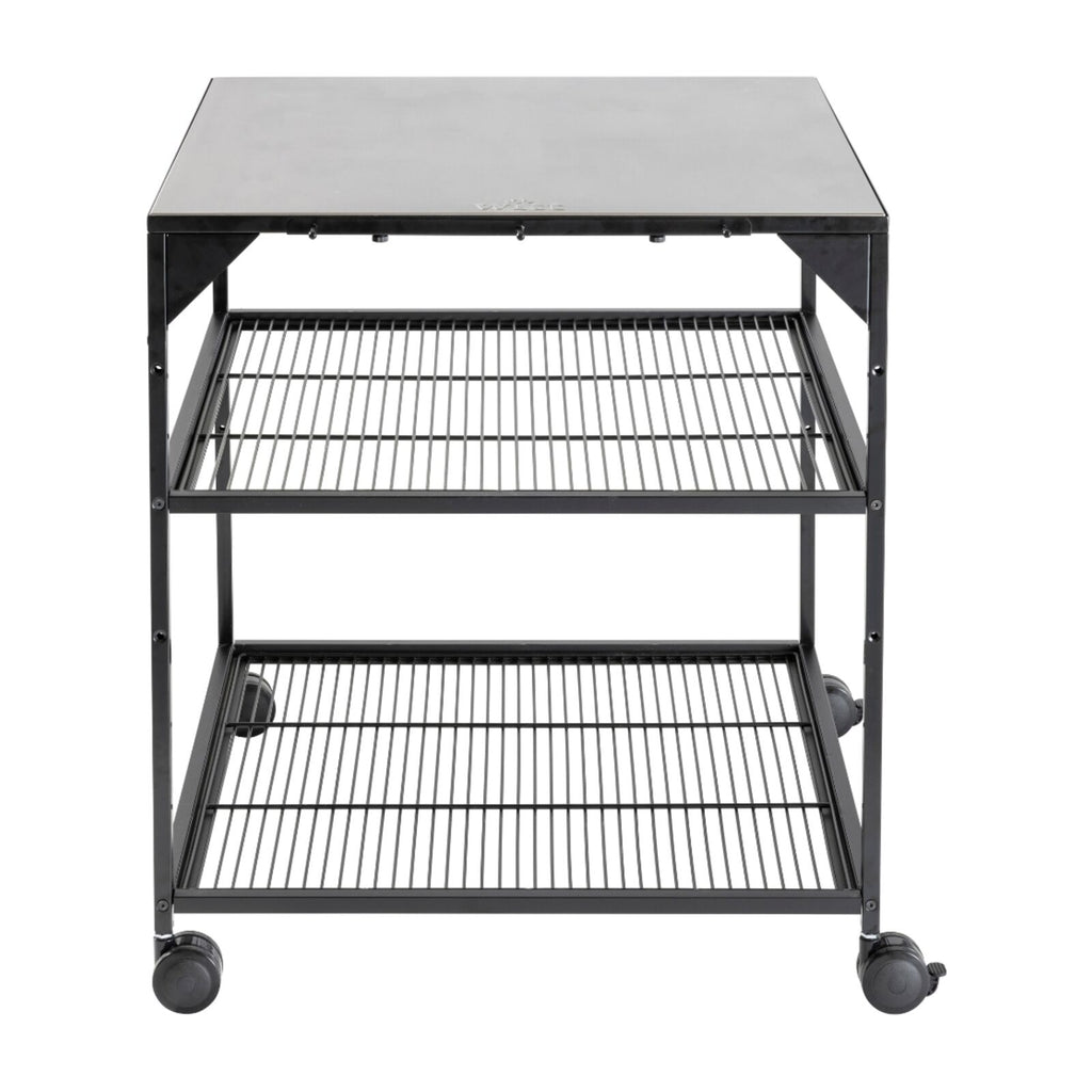 Witt Pizza Table on Wheels Black