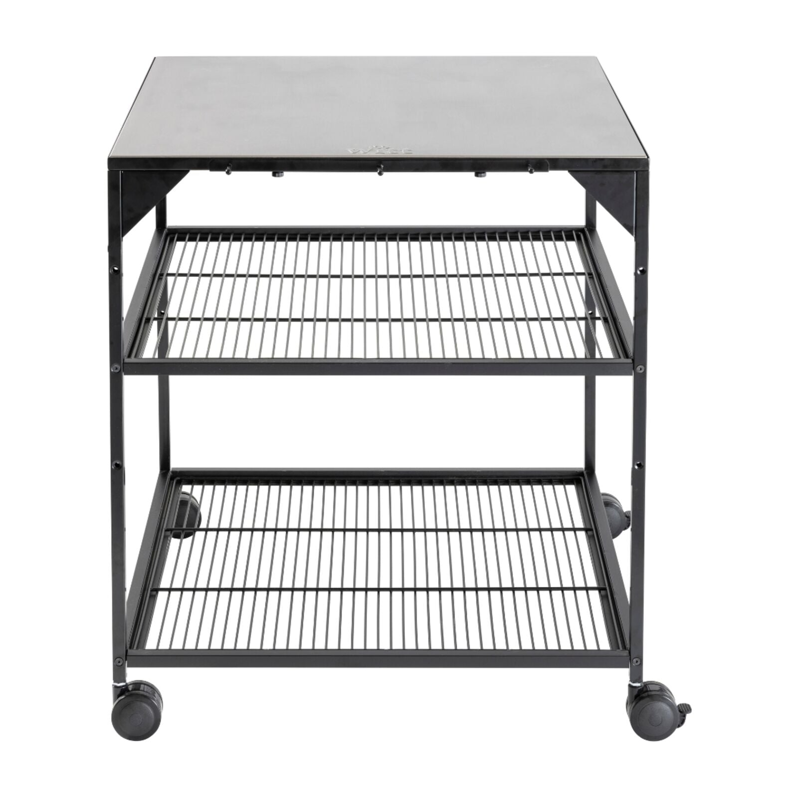 Witt Pizza Table on Wheels Black
