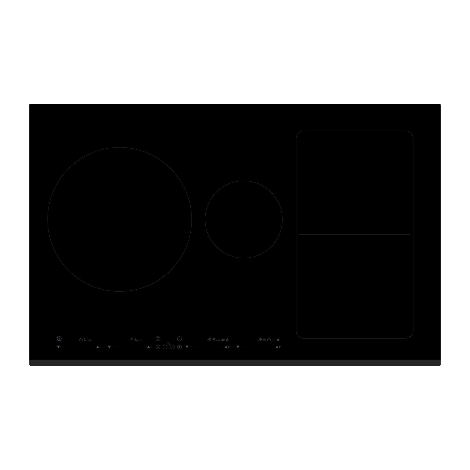 Witt WIF 804 FSR Induction hob Black
