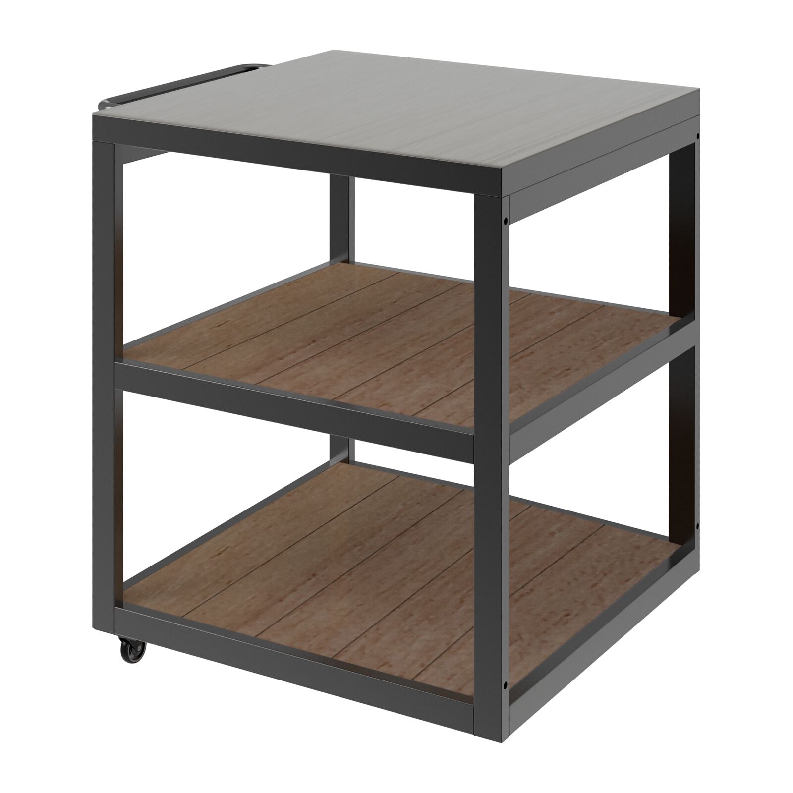 Witt Pizza Trolley Side table 1/2 Pizza Station Black/Silver