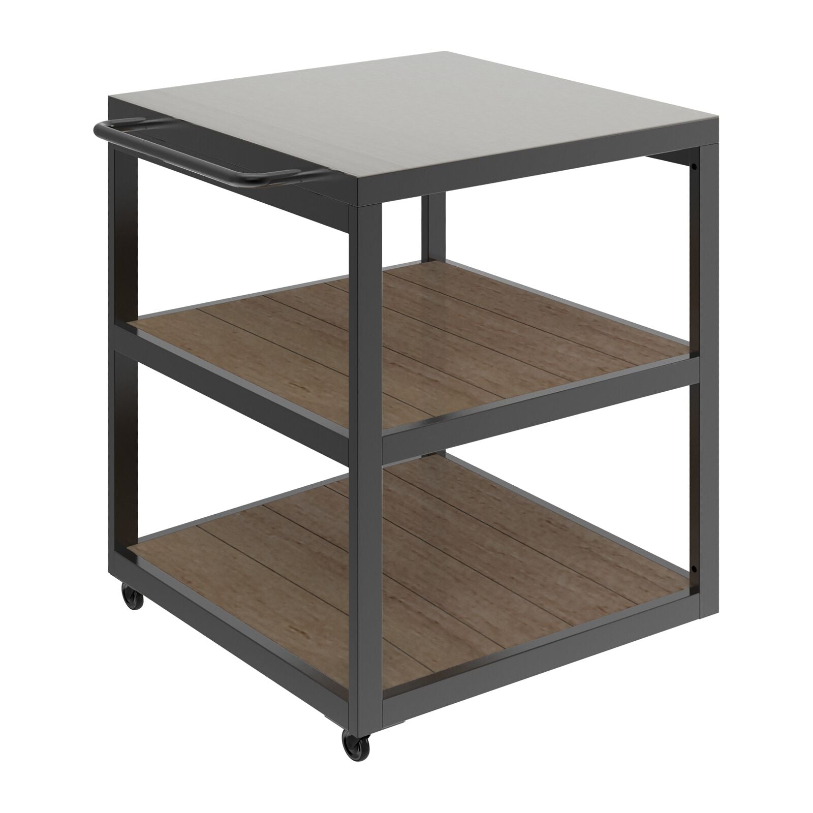 Witt Pizza Trolley Side table 1/2 Pizza Station Black/Silver