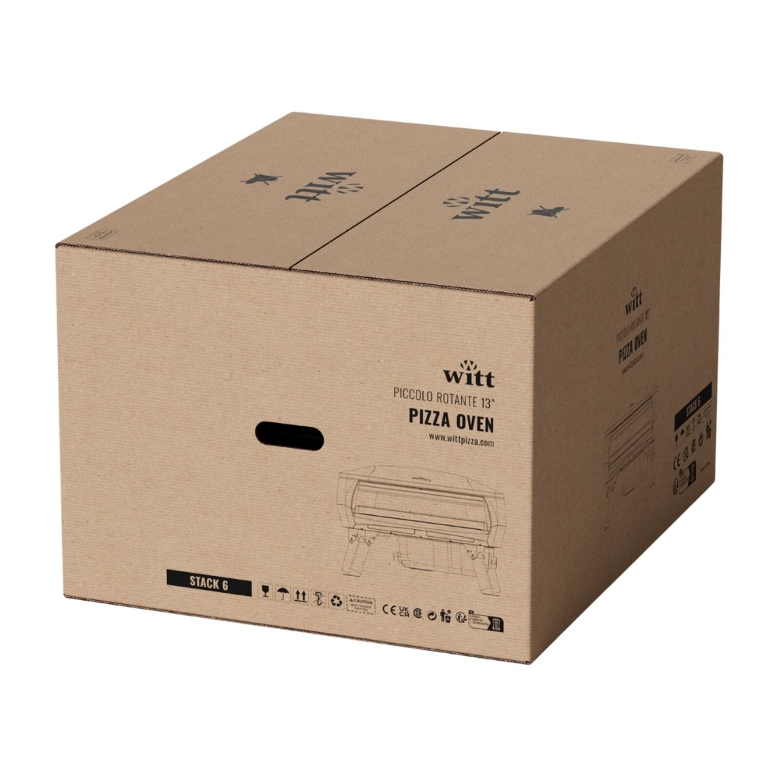 Witt Piccolo Rotante 13in EU incl toolbox 1 Pizza oven Green