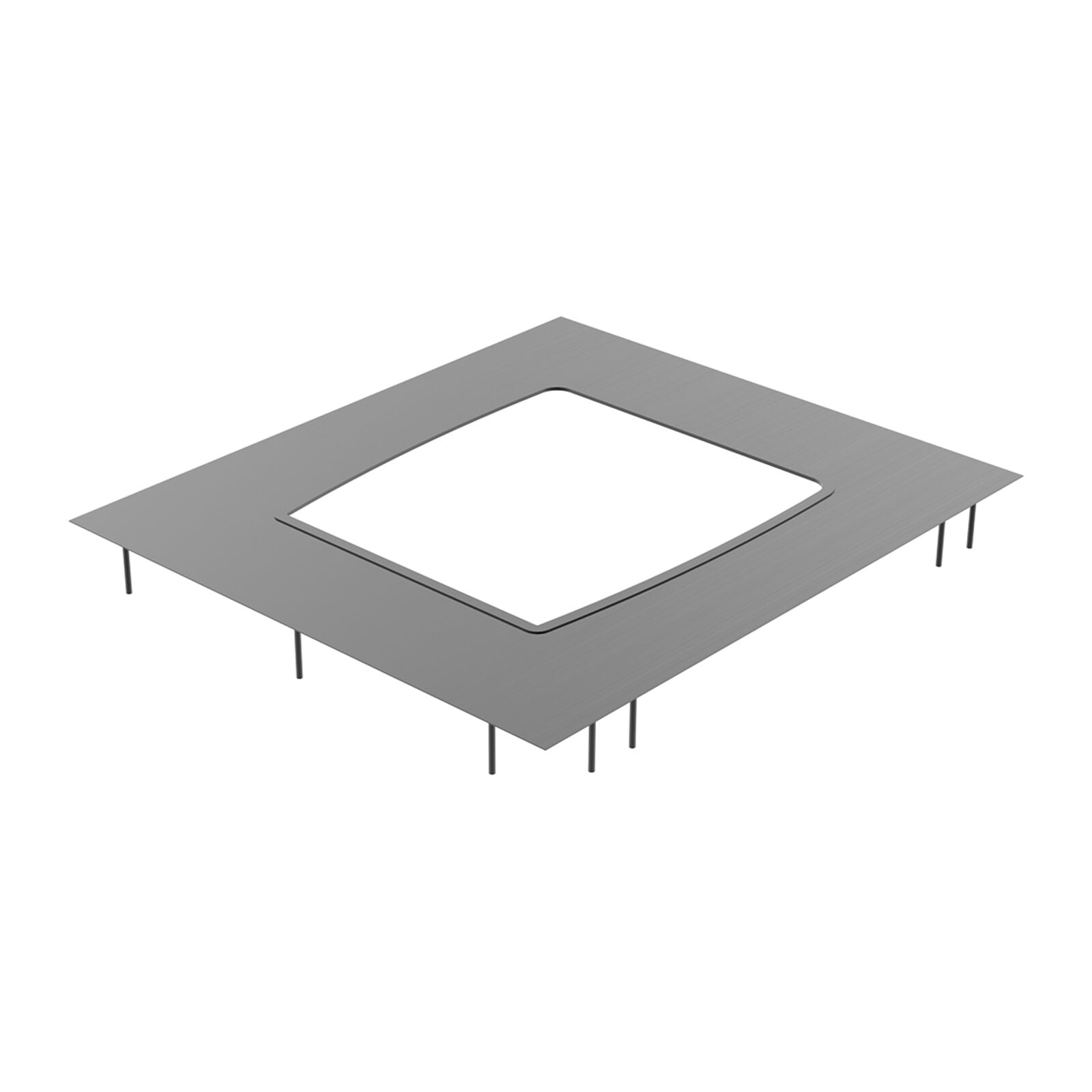 Witt Pizza Trolley Master top plate for 13in Piccolo Pizza Station Stainless steel