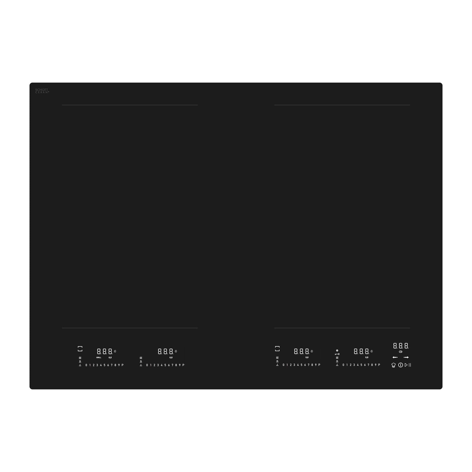 Witt WIMP70EVW Induction hob Matte Black