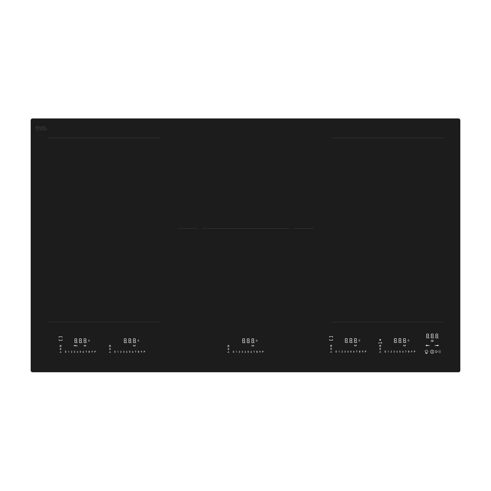 Witt WIMP90EVW Induction hob Matte Black