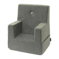 By KlipKlap KK Kinderstuhl Dusty Green Bouclé mit Hellgrün