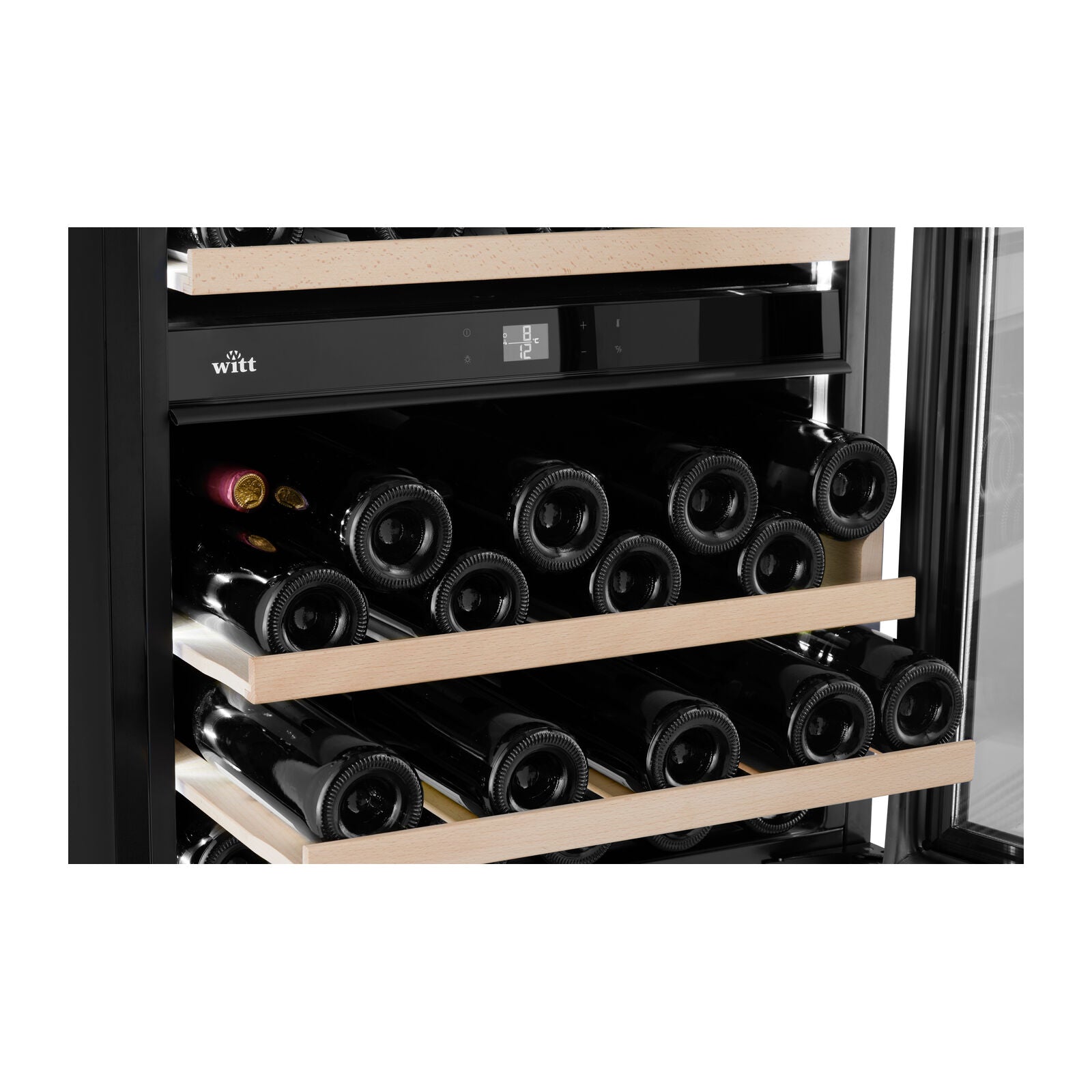 Witt WU6070P-2P45 Tabletop wine cabinet Black