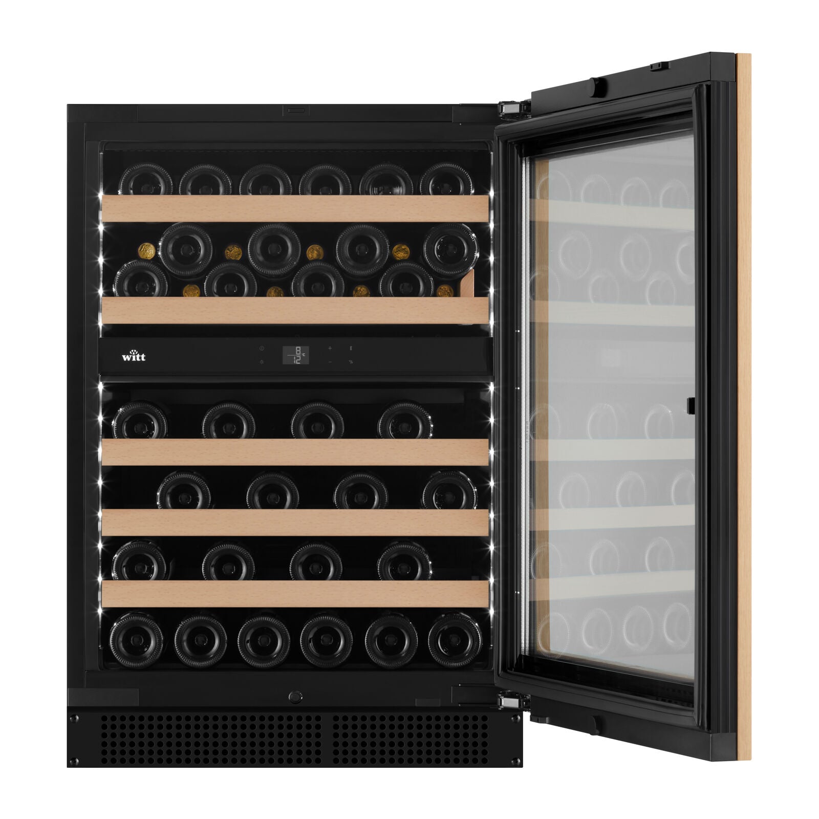 Witt WU6078P-2P53 Tabletop wine cabinet Black